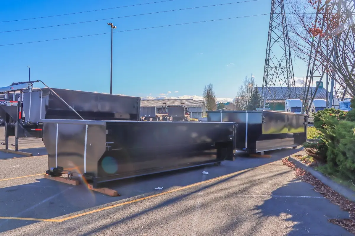 Roll-off dumpster ready for waste disposal at job site for Residential Dumpster Rental in Paradise